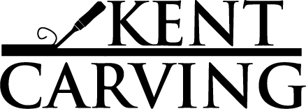 kent carving logo in black